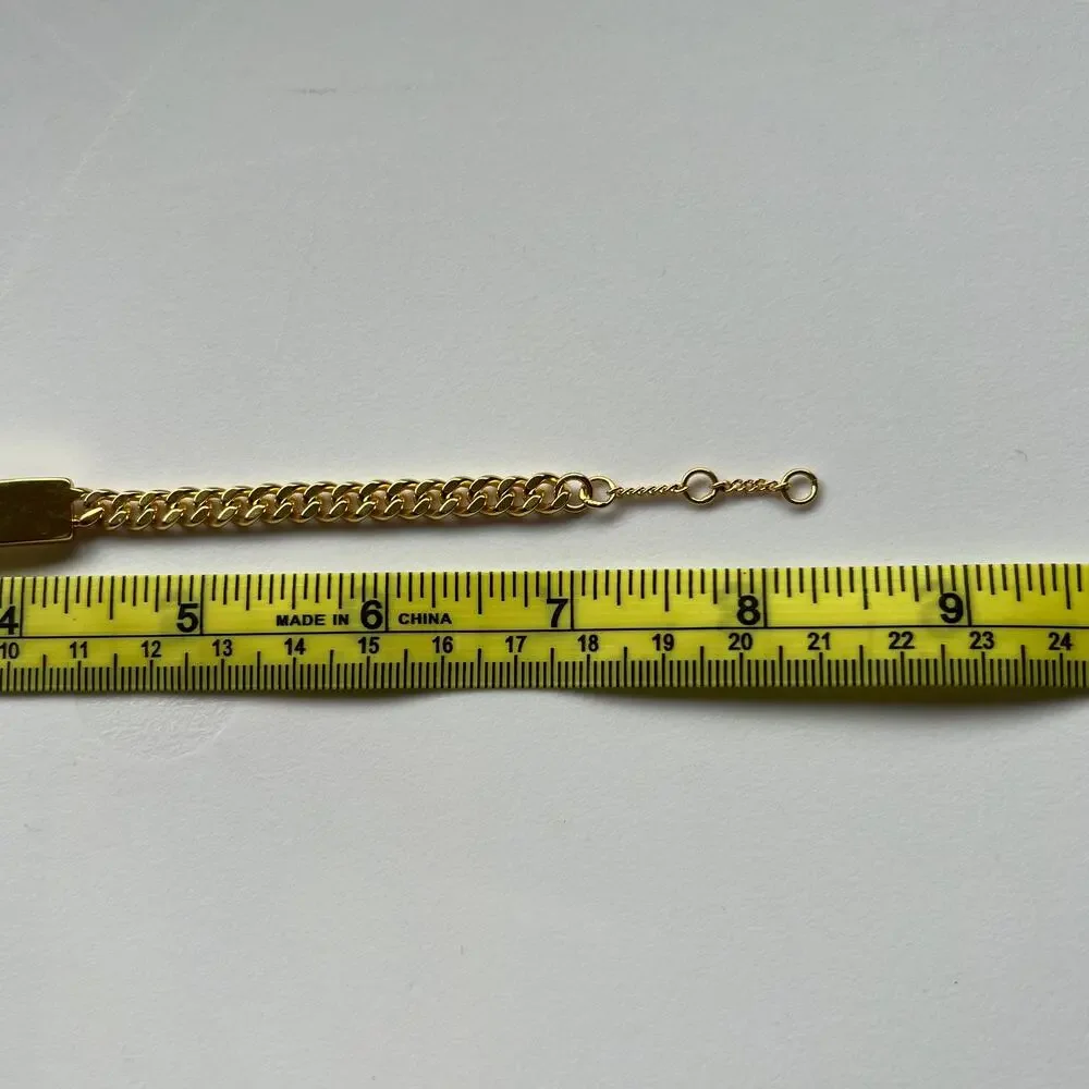 NWT Madewell Gold Chunky Bar Chain Bracelet